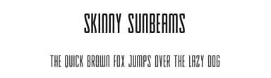 Skinny Sunbeams by Hawtpixel — Sans Serif Font — thumbnail 1