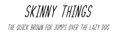 Skinny Things by Hawtpixel — Script Handwritten Font — thumbnail 1