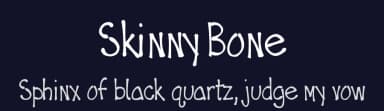 Skinny Bone by Shabaca Designs — Script Handwritten Font — thumbnail 2