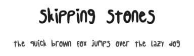 Skipping Stones by Samuel W. — Script Handwritten Font — thumbnail 1