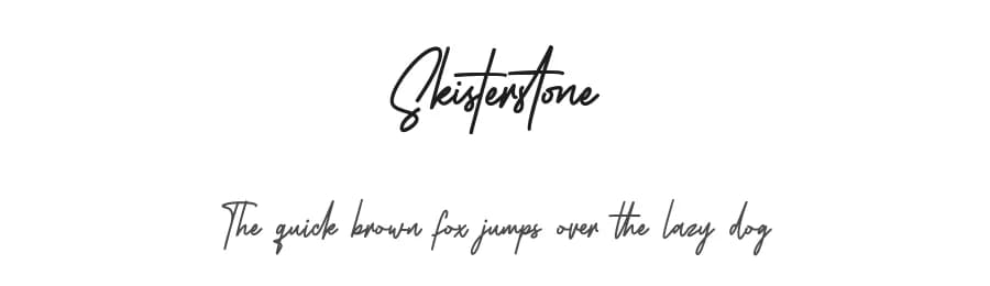 Skisterstone by Maulana Creative — Script Handwritten Font