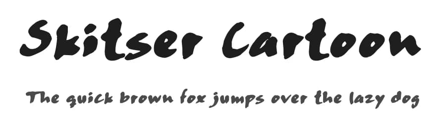 Skitser Cartoon by FontPanda — Script Handwritten Font