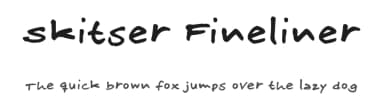 Skitser Fineliner by FontPanda — Script Handwritten Font — thumbnail 1