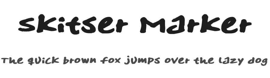 Skitser Marker by FontPanda — Script Handwritten Font