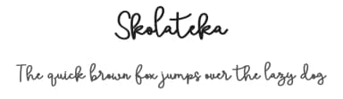 Skolateka by Mr Letters — Script Handwritten Font — thumbnail 1