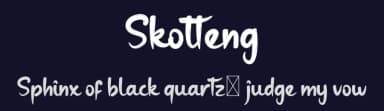 Skotteng by twinletter — Script Handwritten Font — thumbnail 2