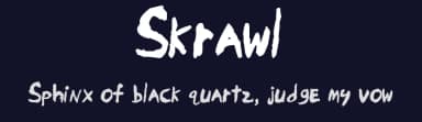 Skrawl by Jessica E. — Script Handwritten Font — thumbnail 2