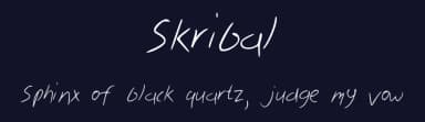 Skribal by Winter Design Studio — Script Handwritten Font — thumbnail 2