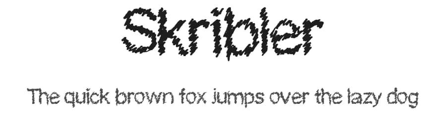 Skribler by Tomm Warham — Script Handwritten Font