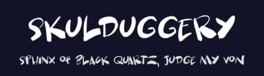 Skulduggery by Hanoded — Script Handwritten Font — thumbnail 2