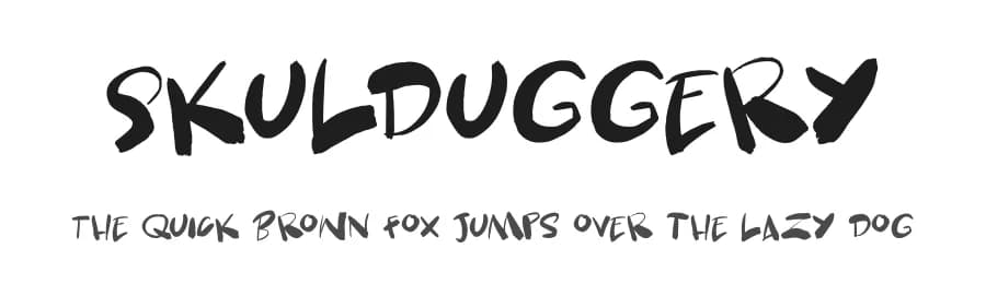 Skulduggery by Hanoded — Script Handwritten Font
