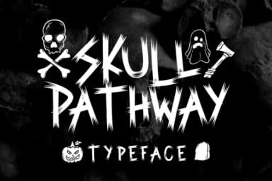 Skull Pathway Font by Rifki (7ntypes) — Script Handwritten Font — thumbnail 1