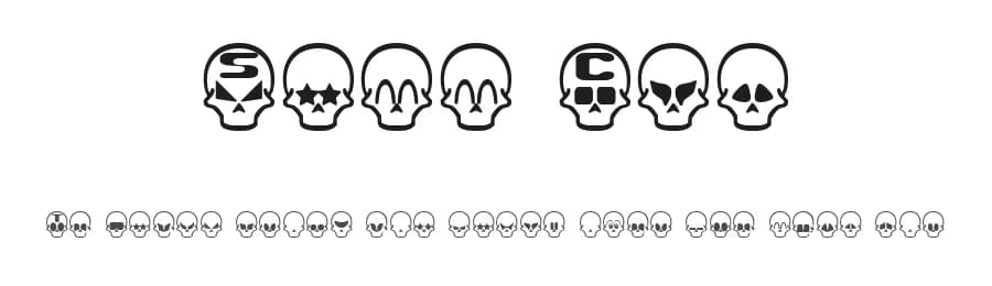 Skull Capz by Ænigma — Dingbats Font