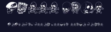 Skull Font by Billy Argel Fonts ® — Dingbats Font — thumbnail 2