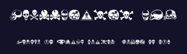 SkullBearer AOE by Astigmatic One Eye Typographic Institute — Dingbats Font — thumbnail 2