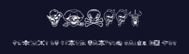 Skullx by zanatlija — Dingbats Font — thumbnail 2