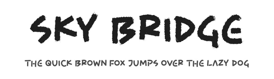 Sky Bridge by Perspectype Studio - Letterena.com — Script Handwritten Font