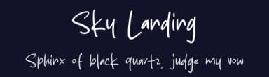 Sky Landing by MJType — Script Handwritten Font — thumbnail 2