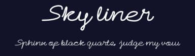 Sky liner by weknow — Script Handwritten Font — thumbnail 2