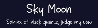 Sky Moon by MJType — Script Handwritten Font — thumbnail 2