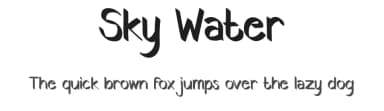 Sky Water by Studio Hello Good — Script Handwritten Font — thumbnail 1