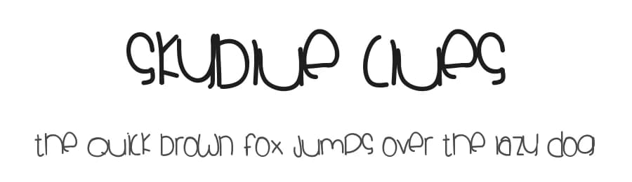 Skyblue Clues by Des Gomez — Script Handwritten Font