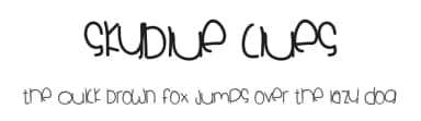 Skyblue Clues by Des Gomez — Script Handwritten Font — thumbnail 1