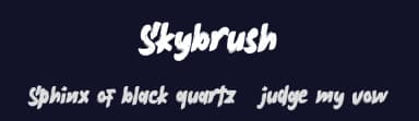 Skybrush by Letter Battoyart — Script Handwritten Font — thumbnail 2