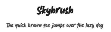 Skybrush by Letter Battoyart — Script Handwritten Font — thumbnail 1