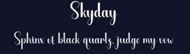 Skyday by Andi Moz — Script Handwritten Font — thumbnail 2