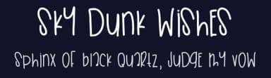 Sky Dunk Wishes by Des Gomez — Script Handwritten Font — thumbnail 2