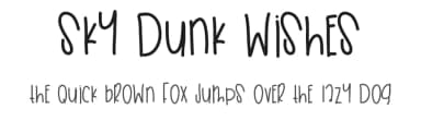 Sky Dunk Wishes by Des Gomez — Script Handwritten Font — thumbnail 1