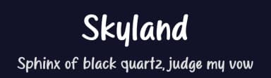 Skyland by MJType — Script Handwritten Font — thumbnail 2