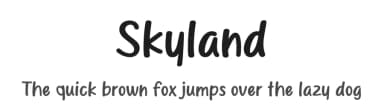 Skyland by MJType — Script Handwritten Font — thumbnail 1