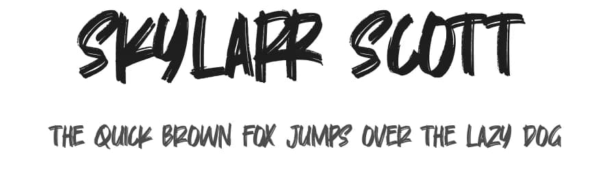 Skylarr Scott by Gassstype — Script Handwritten Font