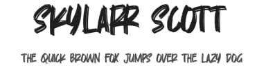 Skylarr Scott by Gassstype — Script Handwritten Font — thumbnail 1
