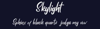 Skylight by Vunira Design — Script Handwritten Font — thumbnail 2