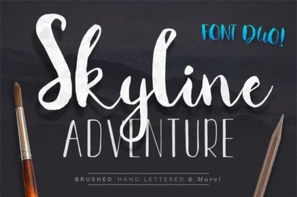 Skyline Adventure Duo Font by Digital Hustler — Script Handwritten Font