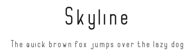 Skyline by Type Graphy — Sans Serif Font