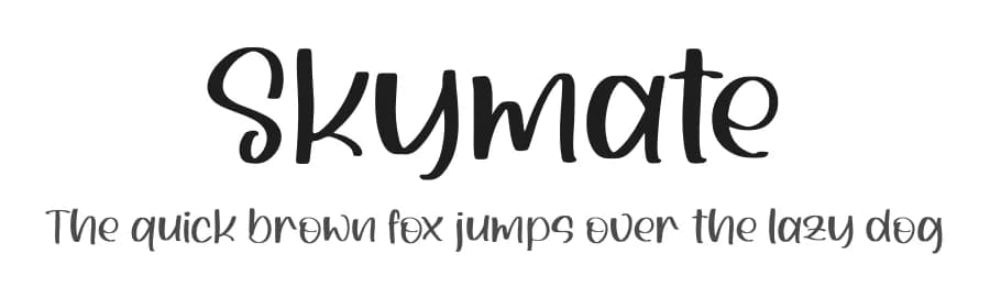 Skymate by Perspectype Studio - Letterena.com — Script Handwritten Font