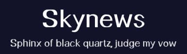 Skynews by Aji Waluyo — Sans Serif Font — thumbnail 2