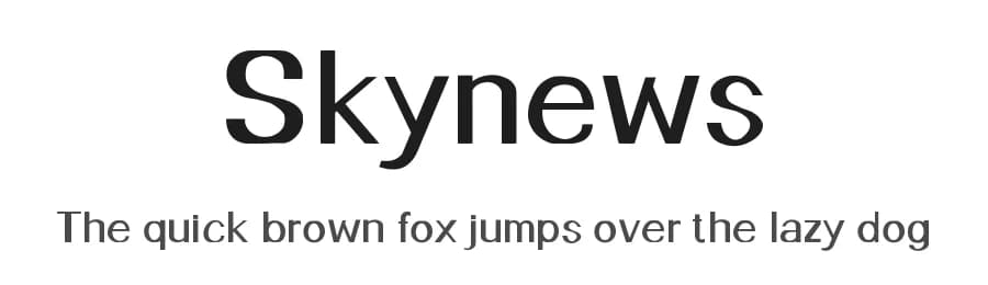 Skynews by Aji Waluyo — Sans Serif Font