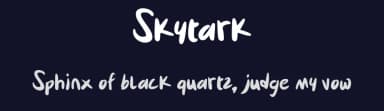 Skytark by Sentype — Script Handwritten Font — thumbnail 2