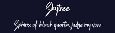 Skytree by madeDeduk — Script Handwritten Font — thumbnail 2