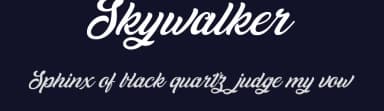 Skywalker by Billy Argel Fonts ® — Script Handwritten Font — thumbnail 2