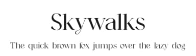 Skywalks by UI Creative — Serif Font — thumbnail 1