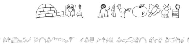 SL Kids Alphabet by Su Lucas — Dingbats Font