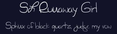 SL Runaway Girl by El Gato en la Luna — Script Handwritten Font — thumbnail 2