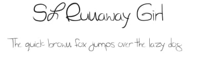 SL Runaway Girl by El Gato en la Luna — Script Handwritten Font — thumbnail 1
