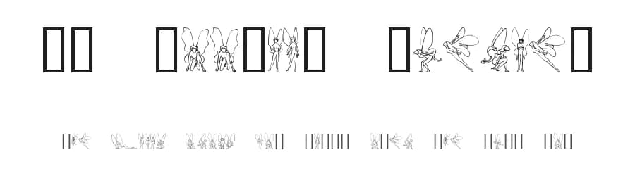 SL Woodcut Faeries by Su Lucas — Dingbats Font